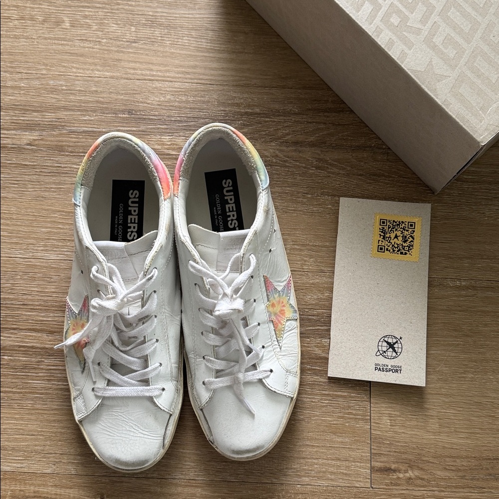 Golden Goose Authentic Superstar Tie Dye Low Top US 8.5 - Picture 12 of 16